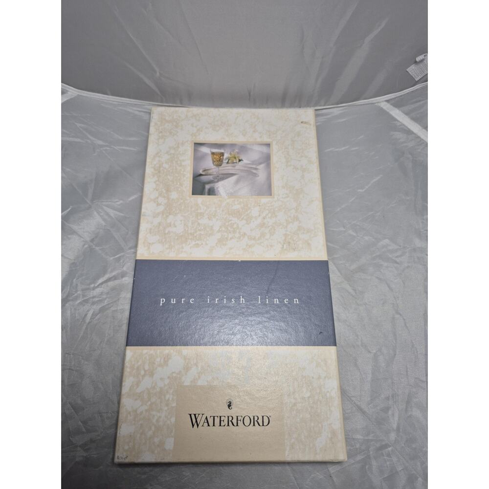 💥 Waterford LISMORE Pearl Napkins Table Linens Set of 8 New A2